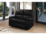 Canapé relax "Lincoln" - 147 x 89 x 103 cm - 2 places - Noir