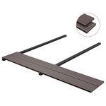 vidaXL Panneaux de terrasse solides WPC 10 m² 4 m Marron foncé
