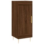 vidaXL Buffet haut Chêne marron 34 5x34x180 cm Bois d'ingénierie
