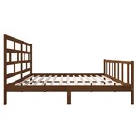 vidaXL Cadre de lit Marron miel Bois de pin massif 200x200 cm