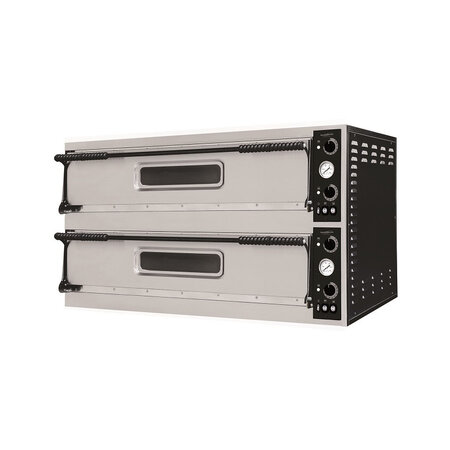 Four à pizza double pour 6 pizzas de ø 35 cm - combisteel -  - acier inoxydable 1305x600x745mm