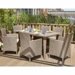 Allibert Chaises à dîner de jardin 2 Pièces Iowa Cappuccino