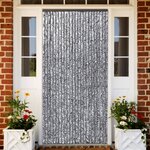 vidaXL Moustiquaire Marron et beige 100 x 220 cm Chenille