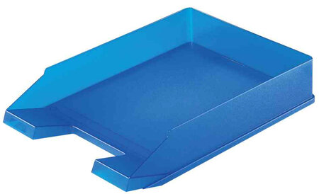 Lot de 5 bac à courrier, en polystyrène, blanc translucide HERLITZ