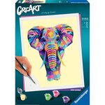 CreArt - grand - Elephant - Ravensburger - Coffret complet - Peinture au numéro Adulte - Des 12 ans
