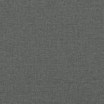 vidaXL Lit de jour avec gigogne et tiroirs gris foncé 90x200 cm tissu