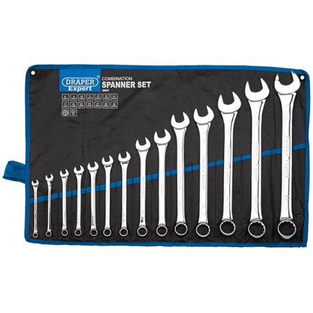 Draper tools jeu de clés mixtes métriques 14 pièces argenté 29547