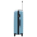 vidaXL Valise rigide 3 Pièces Bleu ABS