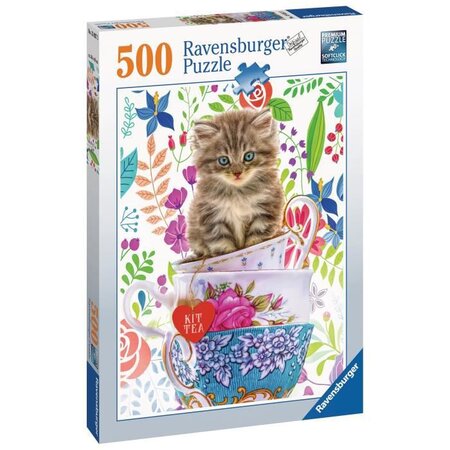 Puzzle 500 p - chaton dans une tasse