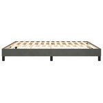vidaXL Sommier à ressorts de lit Gris foncé 160x200 cm Velours