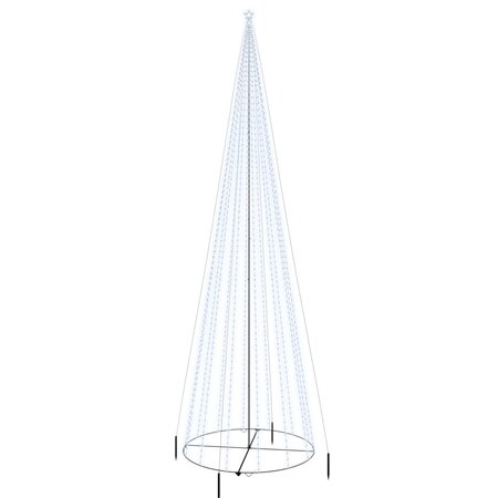 vidaXL Arbre de Noël cône 1134 LED Blanc froid 230x800 cm