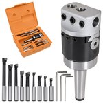 vidaXL Jeu d'outils d'alésage 15 Pièces 50 mm Tête d'alésage MT2-F1-12