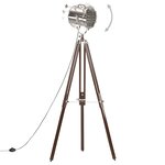vidaXL Lampadaire à trépied Bois de manguier massif 180 cm