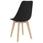 vidaXL Chaises à manger lot de 4 noir velours