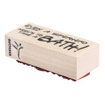 Tampon en bois Even a Superhero... 3x7cm