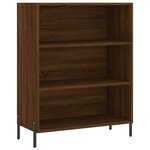 vidaXL Armoire à étagères chêne marron 69 5x32 5x90 cm bois ingénierie