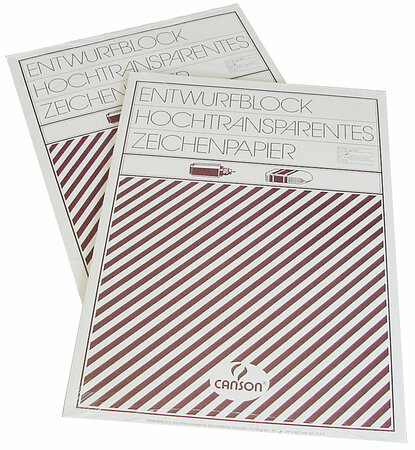 Bloc de calque, A3, transparent, 80/85 g/m2 (50 feuilles)