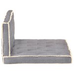vidaXL Ensemble de coussins de canapé palette 2 Pièces Anthracite