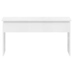 vidaXL Table basse Blanc brillant 102x50 5x52 5 cm Bois d'ingénierie