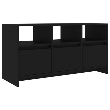 vidaXL Meuble TV Noir 102x37 5x52 5 cm Aggloméré