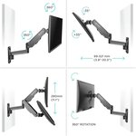 Onkron g150 support tv mural pour des téléviseurs de 13 à 34 pouces noir