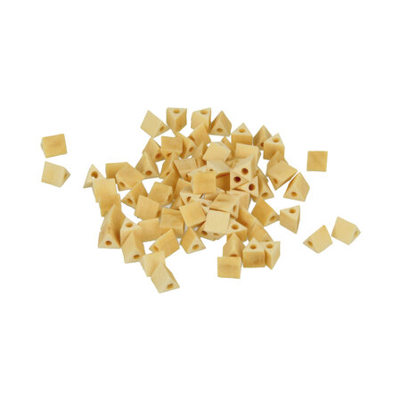 Perle bois Lucy triangle 5 3x4 7mm 80 pièces