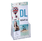 Distributeur De Prospectus 1 Compartiment Dl (10x21cm) - Cristal - X 10 - Exacompta