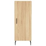 vidaXL Buffet haut Chêne sonoma 34 5x34x180 cm Bois d'ingénierie
