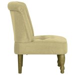 vidaXL Chaises françaises lot de 2 vert tissu