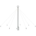 vidaXL Lumières d'arbre de Noël Intérieur/Extérieur 400 LED bleu 2 5 m