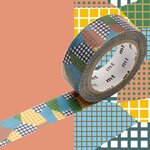 Masking Tape MT collage quadrillé color