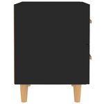 vidaXL Tables de chevet 2 Pièces Noir 40x35x47 5 cm