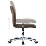 vidaXL Chaises à manger lot de 2 marron tissu