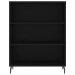 vidaXL Buffet noir 69 5x32 5x180 cm bois d'ingénierie