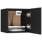 vidaXL Ensemble de meubles TV 6 Pièces Noir Aggloméré