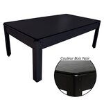Billard américain harmony 6ft - 206 5 x 116 5 x 80 cm avec accessoires et plateau dînatoire - couleur noir