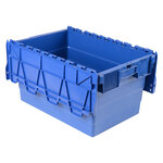 Bac de stockage navette avec couvercle en plastique bleu - 54 litres - viso