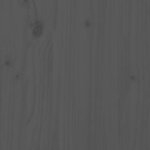 vidaXL Cadre de lit Gris Bois de pin massif 120x190 cm Petit Double