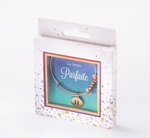 Bracelet  h avec perles blanches