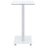 vidaXL Table d'appoint en forme U Transparent 45x30x58 cm Verre trempé