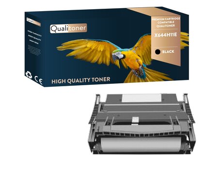 Qualitoner lot de x1 toner lot de x644h11e noir compatible pour lexmark