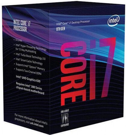 Intel core i7-8700k processeur 3 7 ghz 12 mo smart cache boîte