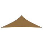 vidaXL Voile d'ombrage 160 g/m² Taupe 5x5x6 m PEHD