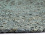 vidaXL Napperons 6 Pièces Vert olive Plain 38 cm Rond Jute