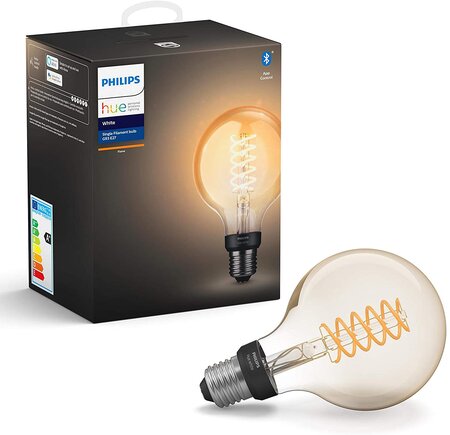 Ampoule Led Connectée White Filament E27 Forme Globe Compatible Bluetooth 7 W Avec Fonctionne Avec Alexa [Classe Énergétique A+]