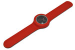 Montre b! Bracelet rouge et cadran noir