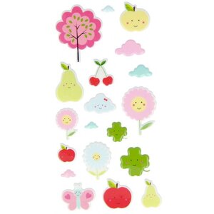 Autocollants Puffies - Fruits adorables