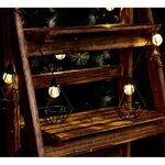 LUMIJARDIN Guirlande solaire cage diamant d'extérieur mily avec 10 ampoules LED