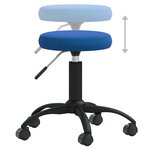 vidaXL Chaises à manger lot de 2 bleu velours