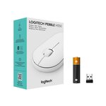 Logitech souris filaire m350 pebble blanc